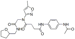(9ci)-n-[4-(乙?；被?苯基]-n-(5-甲基-3-異噁唑基)-n-[2-氧代-2-[[(四氫-2-呋喃)甲基]氨基]乙基]-丁烷二酰胺結構式_602322-36-1結構式