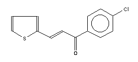 1-(4-氯苯基)-3-(2-噻吩)-2-丙烯-1-酮結(jié)構(gòu)式_6028-91-7結(jié)構(gòu)式