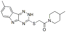 (9CI)-4-甲基-1-[[(8-甲基-2H-1,2,4-噻嗪o[5,6-b]吲哚-3-基)硫代]乙?；鵠-哌啶結(jié)構(gòu)式_603946-23-2結(jié)構(gòu)式
