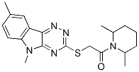 (9ci)-1-[[(5,8-二甲基-5H-1,2,4-噻嗪并[5,6-b]吲哚-3-基)硫代]乙?；鵠-2,6-二甲基-哌啶結(jié)構(gòu)式_603946-49-2結(jié)構(gòu)式