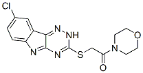(9ci)-4-[[(8-氯-2H-1,2,4-噻嗪并[5,6-b]吲哚-3-基)硫代]乙?；鵠-嗎啉結(jié)構(gòu)式_603946-85-6結(jié)構(gòu)式