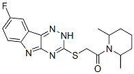 (9ci)-1-[[(8-氟-2H-1,2,4-噻嗪并[5,6-b]吲哚-3-基)硫代]乙?；鵠-2,6-二甲基-哌啶結(jié)構(gòu)式_603947-97-3結(jié)構(gòu)式