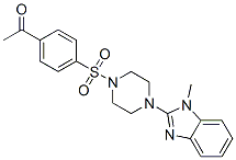 (9ci)-1-[(4-乙?；交?磺酰基]-4-(1-甲基-1H-苯并咪唑-2-基)-哌嗪結(jié)構(gòu)式_604741-62-0結(jié)構(gòu)式