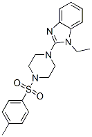 (9ci)-1-(1-乙基-1H-苯并咪唑-2-基)-4-[(4-甲基苯基)磺?；鵠-哌嗪結(jié)構(gòu)式_604741-71-1結(jié)構(gòu)式