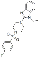 (9ci)-1-(1-乙基-1H-苯并咪唑-2-基)-4-[(4-氟苯基)磺?；鵠-哌嗪結(jié)構(gòu)式_604741-72-2結(jié)構(gòu)式