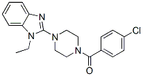 (9ci)-1-(4-氯苯甲?；?-4-(1-乙基-1H-苯并咪唑-2-基)-哌嗪結(jié)構(gòu)式_604741-82-4結(jié)構(gòu)式