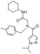 N-[2-(環(huán)己基氨基)-2-氧代乙基]-1-(1-甲基乙基)-n-[(4-甲苯基)甲基]-1H-吡唑-4-羧酰胺結(jié)構(gòu)式_604754-53-2結(jié)構(gòu)式