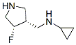 (3r,4s)-(9ci)-n-環(huán)丙基-4-氟-3-吡咯烷甲胺結(jié)構(gòu)式_604798-54-1結(jié)構(gòu)式