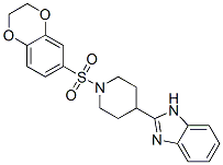(9CI)-4-(1H-苯并咪唑-2-基)-1-[(2,3-二氫-1,4-苯并二噁英-6-基)磺酰基]-哌啶結(jié)構(gòu)式_606081-93-0結(jié)構(gòu)式