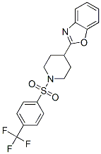 (9ci)-4-(2-苯并噁唑基)-1-[[4-(三氟甲基)苯基]磺酰基]-哌啶結(jié)構(gòu)式_606082-16-0結(jié)構(gòu)式
