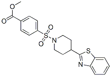 (9ci)-4-[[4-(2-苯并噻唑)-1-哌啶基]磺?；鵠-苯甲酸甲酯結(jié)構(gòu)式_606082-34-2結(jié)構(gòu)式
