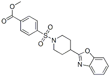 (9ci)-4-[[4-(2-苯并噁唑基)-1-哌啶基]磺酰基]-苯甲酸甲酯結(jié)構(gòu)式_606082-35-3結(jié)構(gòu)式