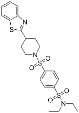 (9ci)-4-[[4-(2-苯并噻唑)-1-哌啶基]磺?；鵠-N,N-二乙基-苯磺酰胺結(jié)構(gòu)式_606082-97-7結(jié)構(gòu)式