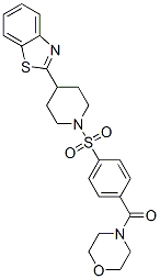 (9ci)-4-[4-[[4-(2-苯并噻唑)-1-哌啶基]磺?；鵠苯甲?；鵠-嗎啉結(jié)構(gòu)式_606083-20-9結(jié)構(gòu)式