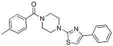 (9ci)-1-(4-甲基苯甲?；?-4-(4-苯基-2-噻唑)-哌嗪結(jié)構(gòu)式_606087-50-7結(jié)構(gòu)式