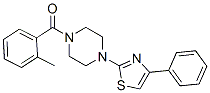 (9ci)-1-(2-甲基苯甲?；?-4-(4-苯基-2-噻唑)-哌嗪結(jié)構(gòu)式_606087-59-6結(jié)構(gòu)式