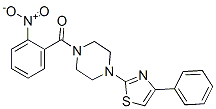 (9ci)-1-(2-硝基苯甲?；?-4-(4-苯基-2-噻唑)-哌嗪結(jié)構(gòu)式_606087-62-1結(jié)構(gòu)式