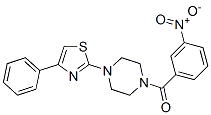 (9ci)-1-(3-硝基苯甲?；?-4-(4-苯基-2-噻唑)-哌嗪結(jié)構(gòu)式_606087-63-2結(jié)構(gòu)式