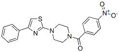 (9ci)-1-(4-硝基苯甲酰基)-4-(4-苯基-2-噻唑)-哌嗪結(jié)構(gòu)式_606087-64-3結(jié)構(gòu)式