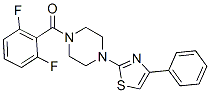 (9ci)-1-(2,6-二氟苯甲?；?-4-(4-苯基-2-噻唑)-哌嗪結(jié)構(gòu)式_606087-68-7結(jié)構(gòu)式