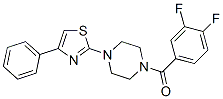 (9ci)-1-(3,4-二氟苯甲?；?-4-(4-苯基-2-噻唑)-哌嗪結(jié)構(gòu)式_606087-70-1結(jié)構(gòu)式