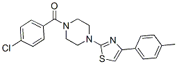 (9ci)-1-(4-氯苯甲?；?-4-[4-(4-甲基苯基)-2-噻唑]-哌嗪結(jié)構(gòu)式_606087-71-2結(jié)構(gòu)式