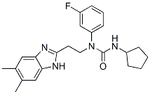 (9CI)-n-環(huán)戊基-n-[2-(5,6-二甲基-1H-苯并咪唑-2-基)乙基]-n-(3-氟苯基)-脲結構式_606091-56-9結構式