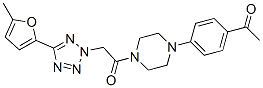 (9ci)-1-(4-乙?；交?-4-[[5-(5-甲基-2-呋喃)-2H-四唑-2-基]乙酰基]-哌嗪結(jié)構(gòu)式_606097-25-0結(jié)構(gòu)式
