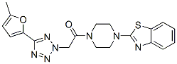 (9ci)-1-(2-苯并噻唑)-4-[[5-(5-甲基-2-呋喃)-2H-四唑-2-基]乙?；鵠-哌嗪結(jié)構(gòu)式_606097-26-1結(jié)構(gòu)式
