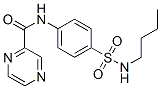 (9CI)-N-[4-[(丁基氨基)磺?；鵠苯基]-吡嗪羧酰胺結(jié)構(gòu)式_606098-37-7結(jié)構(gòu)式