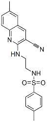(9ci)-n-[2-[(3-氰基-6-甲基-2-喹啉)氨基]乙基]-4-甲基-苯磺酰胺結構式_606105-57-1結構式