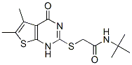 (9ci)-2-[(1,4-二氫-5,6-二甲基-4-氧代噻吩并[2,3-d]嘧啶-2-基)硫代]-n-(1,1-二甲基乙基)-乙酰胺結構式_606107-55-5結構式