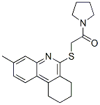 (9ci)-1-[[(7,8,9,10-四氫-3-甲基-6-菲啶基)硫代]乙?；鵠-吡咯烷結(jié)構(gòu)式_606108-63-8結(jié)構(gòu)式