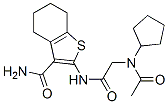 (9ci)-2-[[(乙?；h(huán)戊基氨基)乙酰基]氨基]-4,5,6,7-四氫-苯并[b]噻吩-3-羧酰胺結(jié)構(gòu)式_606108-94-5結(jié)構(gòu)式