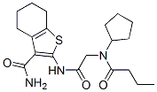 (9ci)-2-[[[環(huán)戊基(1-氧代丁基)氨基]乙?；鵠氨基]-4,5,6,7-四氫-苯并[b]噻吩-3-羧酰胺結(jié)構(gòu)式_606109-08-4結(jié)構(gòu)式