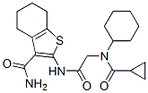 (9ci)-2-[[[環(huán)己基(環(huán)丙基羰基)氨基]乙?；鵠氨基]-4,5,6,7-四氫-苯并[b]噻吩-3-羧酰胺結(jié)構(gòu)式_606109-39-1結(jié)構(gòu)式