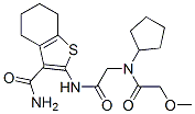 (9ci)-2-[[[環(huán)戊基(甲氧基乙?；?氨基]乙酰基]氨基]-4,5,6,7-四氫-苯并[b]噻吩-3-羧酰胺結(jié)構(gòu)式_606109-49-3結(jié)構(gòu)式