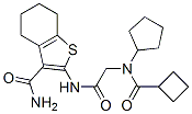 (9ci)-2-[[[(環(huán)丁基羰基)環(huán)戊基氨基]乙?；鵠氨基]-4,5,6,7-四氫-苯并[b]噻吩-3-羧酰胺結(jié)構(gòu)式_606109-57-3結(jié)構(gòu)式