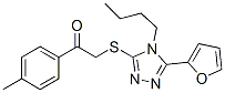 (9ci)-2-[[4-丁基-5-(2-呋喃)-4H-1,2,4-噻唑-3-基]硫代]-1-(4-甲基苯基)-乙酮結構式_606111-34-6結構式
