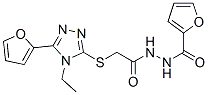 (9ci)-2-[[[4-乙基-5-(2-呋喃)-4H-1,2,4-噻唑-3-基]硫代]乙酰基]肼2-呋喃羧酸結(jié)構(gòu)式_606111-69-7結(jié)構(gòu)式