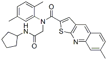 (9CI)-N-[2-(環(huán)戊基氨基)-2-氧代乙基]-N-(2,5-二甲基苯基)-7-甲基-噻吩并[2,3-b]喹啉-2-羧酰胺結構式_606114-23-2結構式
