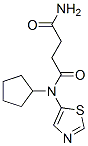 Butanediamide, n-cyclopentyl-n-5-thiazolyl-(9ci)Structure,606114-70-9Structure Butanediamide, n-cyclopentyl-n-5-thiazolyl-(9ci) Structure,606114-70-9Structure