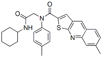 (9CI)-N-[2-(環(huán)己基氨基)-2-氧代乙基]-7-甲基-N-(4-甲基苯基)-噻吩并[2,3-b]喹啉-2-羧酰胺結構式_606114-88-9結構式
