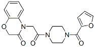 (9ci)-1-[(2,3-二氫-3-氧代-4H-1,4-苯并噁嗪-4-基)乙?；鵠-4-(2-呋喃羰基)-哌嗪結(jié)構(gòu)式_606118-29-0結(jié)構(gòu)式