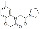 (9ci)-1-[(2,3-二氫-6-甲基-3-氧代-4H-1,4-苯并噁嗪-4-基)乙?；鵠-吡咯烷結(jié)構(gòu)式_606119-43-1結(jié)構(gòu)式