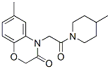 (9ci)-1-[(2,3-二氫-6-甲基-3-氧代-4H-1,4-苯并噁嗪-4-基)乙?；鵠-4-甲基-哌啶結(jié)構(gòu)式_606119-47-5結(jié)構(gòu)式