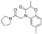 (9ci)-1-[(2,3-二氫-2,6-二甲基-3-氧代-4H-1,4-苯并噁嗪-4-基)乙?；鵠-吡咯烷結(jié)構(gòu)式_606119-93-1結(jié)構(gòu)式