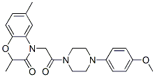 (9ci)-1-[(2,3-二氫-2,6-二甲基-3-氧代-4H-1,4-苯并噁嗪-4-基)乙?；鵠-4-(4-甲氧基苯基)-哌嗪結(jié)構(gòu)式_606119-97-5結(jié)構(gòu)式