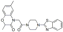 (9ci)-1-(2-苯并噻唑)-4-[(2,3-二氫-2,6-二甲基-3-氧代-4H-1,4-苯并噁嗪-4-基)乙?；鵠-哌嗪結構式_606120-07-4結構式