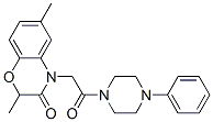 (9ci)-1-[(2,3-二氫-2,6-二甲基-3-氧代-4H-1,4-苯并噁嗪-4-基)乙?；鵠-4-苯基-哌嗪結(jié)構(gòu)式_606120-08-5結(jié)構(gòu)式